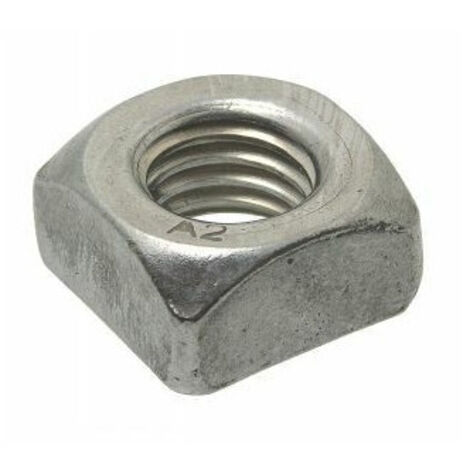 Ecrou carré inox - Qualite Inox: A2 - Diamètre: 6
