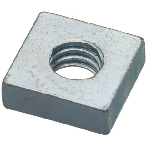 Ecrou carré M6 10X10X4 Acier zingué-1 pièce