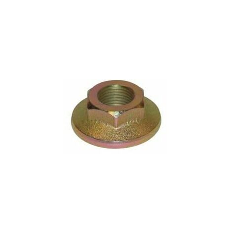 Ecrou cylindrique pour axe de palier de lame – Filetage métrique pas standard – Diamètre extérieur 15,8 mm – Remplace MTD 712-0417