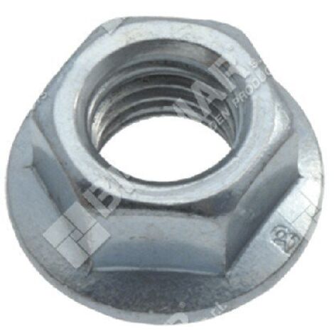 Ecrou de barre M10 x 1,50 hexagone 15 pour tronçonneuses ALPINA - CASTOR - CASTELGARDEN - COMPATIBLE GGP - 000561