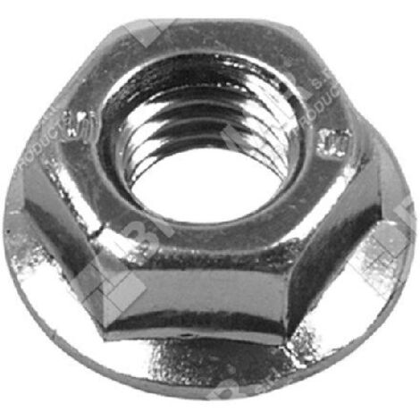 Ecrou de barre M8 x 1,25 hexagone 13 pour tronçonneuses ALPINA - CASTOR - CASTELGARDEN - COMPATIBLE GGP - 001879