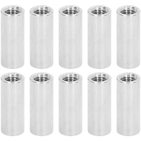 Écrou de connecteur rond M8x1, 25 L30mm, écrous d'accouplement en acier inoxydable, Kit de tiges filetées, 10 pièces