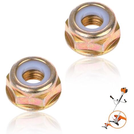 Écrou de Lame M10x1,25 1 Pièce Filetage à Gauche Universelle Accessoires Débroussailleuse Installation Facile -
