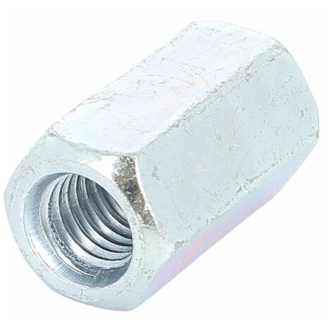 Ecrou de Rallonge Hexagonal M14 3D Zingué DIN 6334