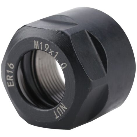 Écrou de serrage pour mandrin de fraisage CNC ER16 A&M type M191.0 noir