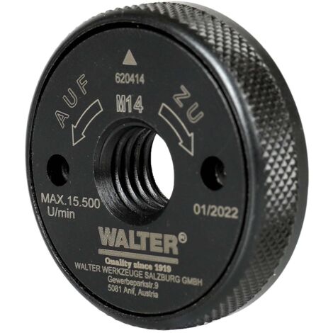 Écrou de serrage rapide Walter M14 pour meuleuse d'angle - 620414