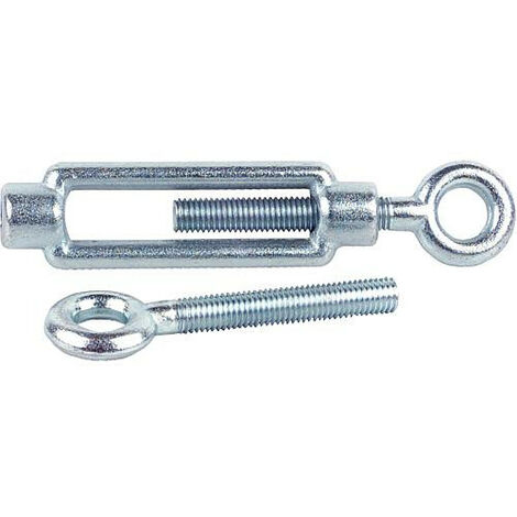 Ecrou de tension DIN 1480 M 6 avec 2 oeillets zingue 1 set