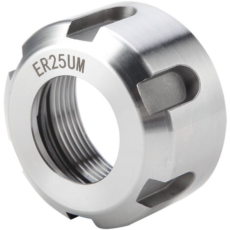 Écrou d'équilibrage dynamique ER25UM, 1 pièce, support de mandrin à pince métallique, tour (blanc M32  1.5)
