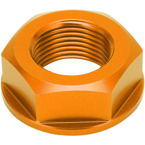 Écrou d'essieu de roue arrière de moto M20xP1.5, remplacement en aluminium pour Yamaha YZ125/YZ250 1999 – 2021 jaune.