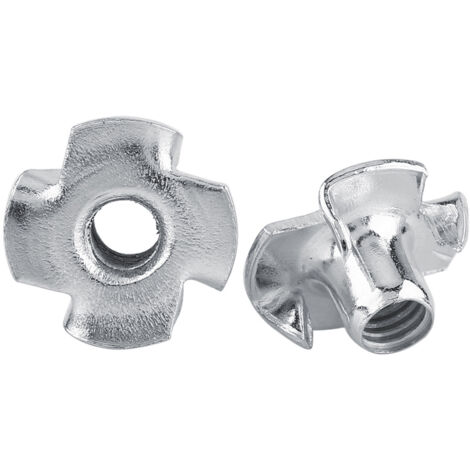 Écrou en T en acier carbone M5, lot de 50, pour assemblage de meubles et fixation robuste