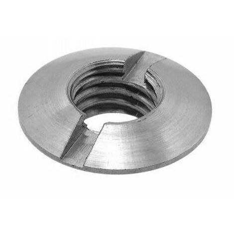 Ecrou Fraisé Bombé Fendu inox - Qualite Inox: A4 - Diamètre: 4