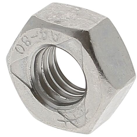 Ecrou Frein Tout Métal M8 Inox A4 DIN 980 Base DIN 934 avec 3 Points