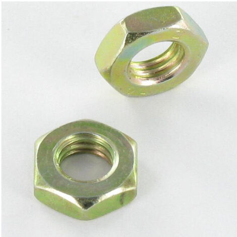 Ecrou hexagonal bas hm/contre Ecrou M18 Pas fin Pas de 150 Bichromaté