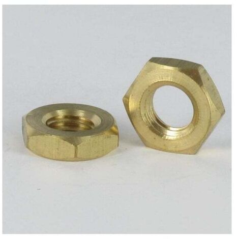 Ecrou hexagonal bas hm/contre Ecrou M6 Epaisseur 3 Laiton-100 pièces