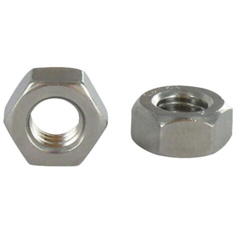 Ecrou Hexagonal HU M30 Inox A2 + Wax lubrifié-1 pièce