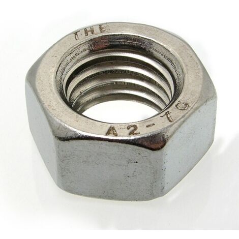 Ecrou hexagonal inox - Qualite Inox: A2 - Diamètre: 10