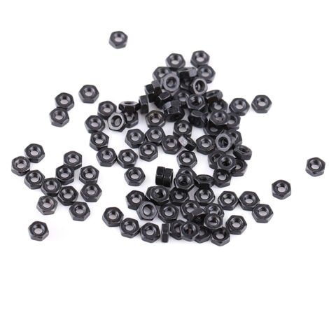 Écrou Hexagonal [M2] - 100pcs en Acier Carbone Zingué - DIN934 8.8