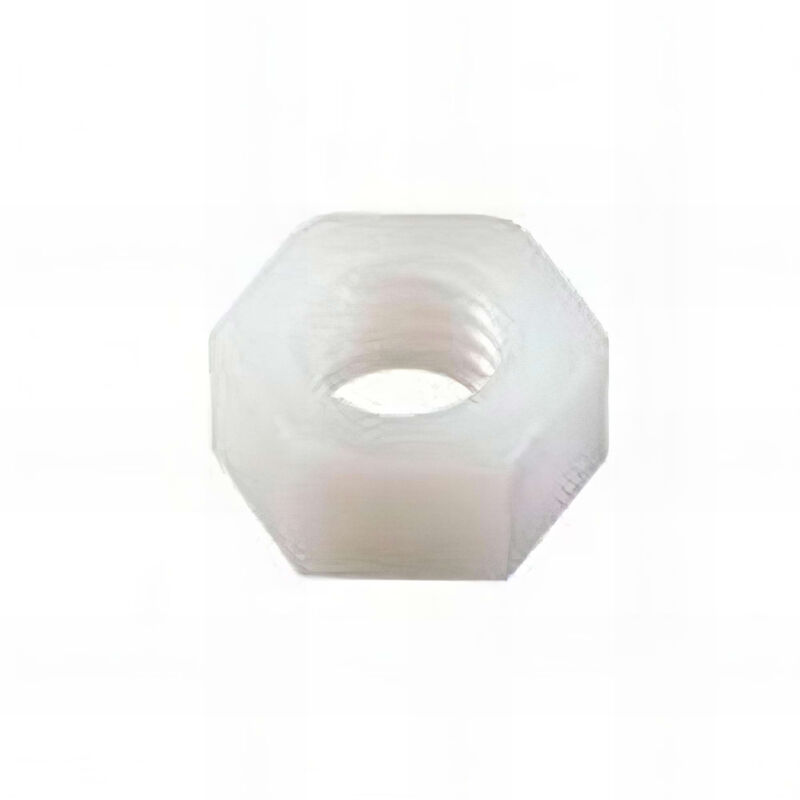 Ecrou hexagonal M4 mm hu Polyamide naturel - Boite de 200 pcs Fixtout EHU04NY
