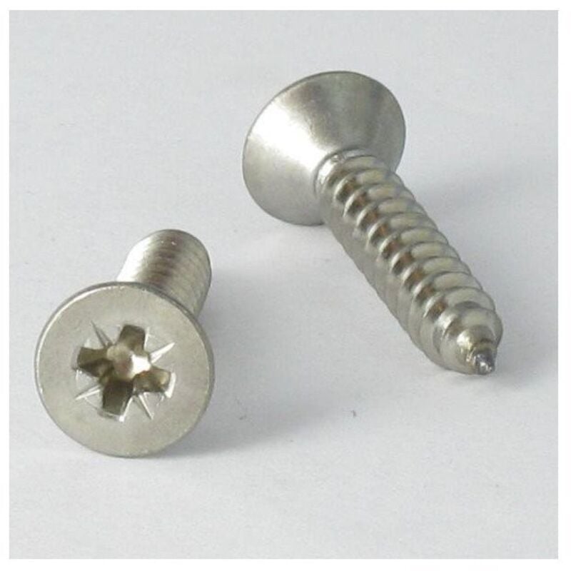 Vis tôle Tête fraisée tf Pozi 5.5X19 Inox A4-200 pièces