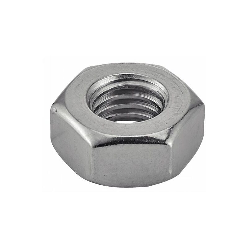 Ecrou hexagonal pas à gauche - Inox A4 din 934 M6 - Boîte de 100