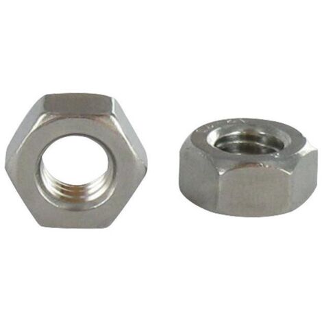 Ecrou HEXAGONAL Pas à gauche M8 Inox A4-10 pièces