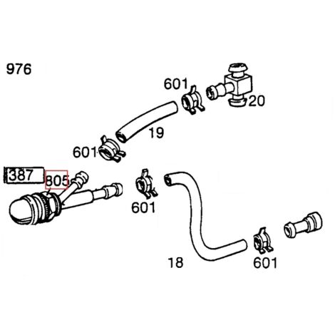 Ecrou hexagonal pour moteur de tondeuse à gazon BRIGGS & STRATTON 094189