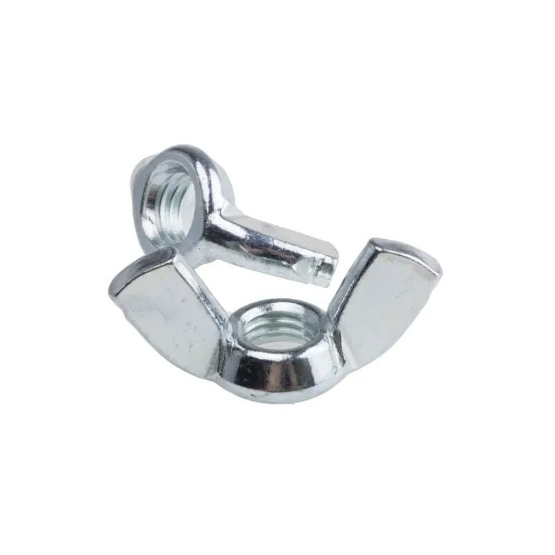 

Tuercas de mariposa de acero galvanizado, diámetro 4 mm, 7 piezas.