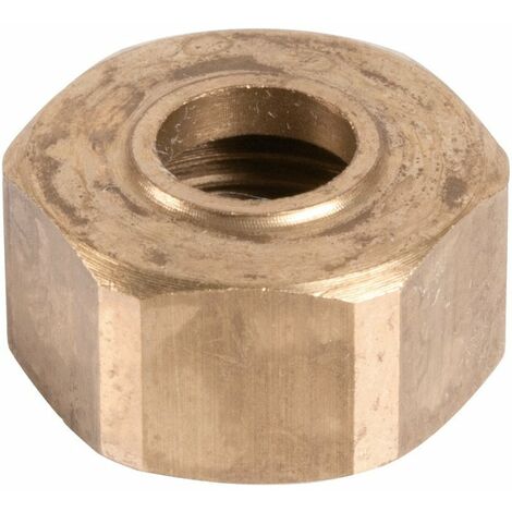 Écrou laiton hexagonal à visser - F 1'1/4 - Diamètre 32 mm