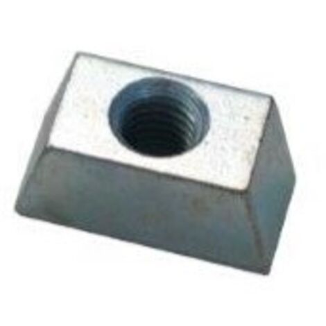 Écrou M10, Galvanisé, pour rail de 12 x 12mm ( Prix pour Sachet de 50 )