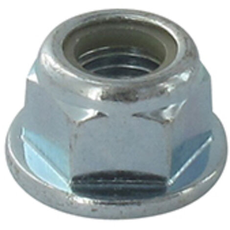 écrou m12 x 1,50 adaptable pas à gauche pour renvoi d'angle avec frein nylon.
