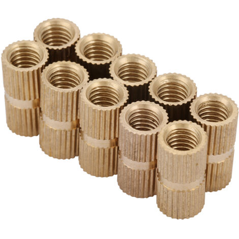 Écrou moleté en cuivre encastré à extrémité fermée de 6 mm, accessoire de fixation, jeu d'écrous moletés encastrés (M614)