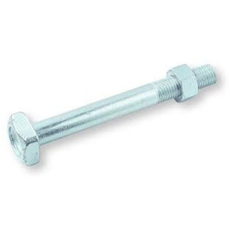 Boulon (vendu avec Ecrou) Charpente M14X200 Tête carrée 24X24X10 Acier zingué-10 pièces
