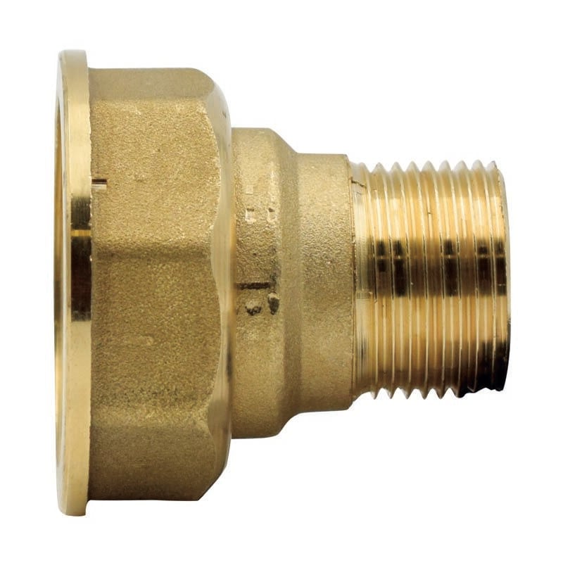 Ecrou pivotant et raccord en laiton 1'1/2 - 2 'mf