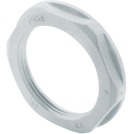 Ecrou plastique PG48 pour presse étoupe plastique hexagonal à embase gris LEGRAND 386880