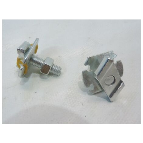 Ecrou prémontré avec rondelle M8 longueur 30mm acier galvanisé pour rail C-FIX ST ERICO 584530