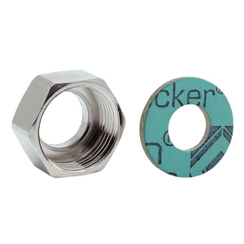 Ecrou réduit fileté f pour solaire avec joint 1/2' pour tuyau 3/8