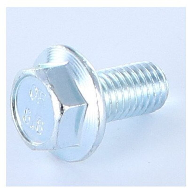 Vis métaux Tête hexagonale th M10X40 Embase collerette crantée Classe 8.8 Acier zingué-100 pièces