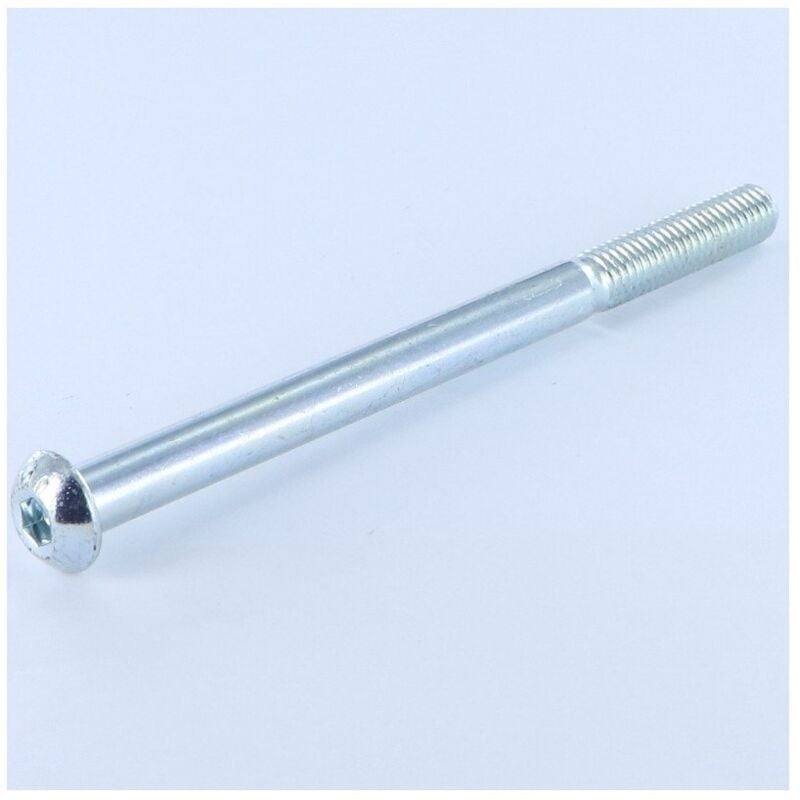 Vis métaux bhc (Tête Bombée Hexagonal creux) M8X110 Filetée sur 32 Classe 10.9 Clé de 5 HC5 Acier zingué-30 pièces