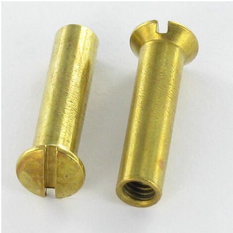 Vis relieur Cylindrique Fendue M5X16 7X50 Acier zingué-100 pièces