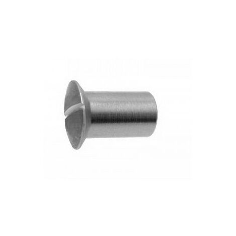 Ecrou Relieur Tête fraisée bombée TFB Fendue M4X8 5X12 Diamètre de tête: 7 Inox A2-1 piece