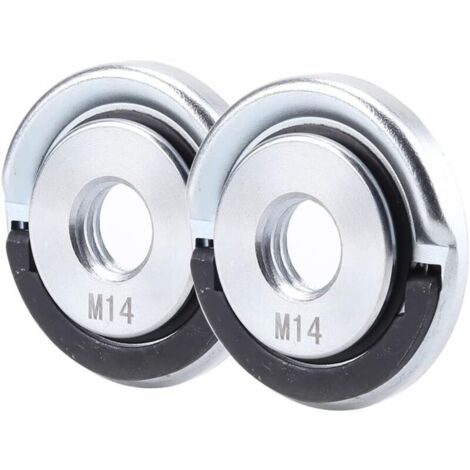Écrou Serrage Rapide pour meuleuse d'angle électrique Partie de M14 Filetage Remplacement Angle Meuleuse Intérieur (2 ensembles)