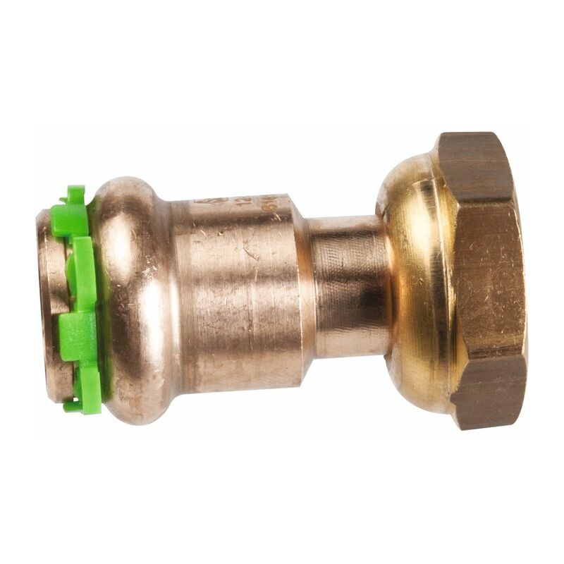 VSH Halbe Verschraubung mit FD, 22 x G3/4i, DVGW, V-Kontur, Pressfitting 5 Stück
