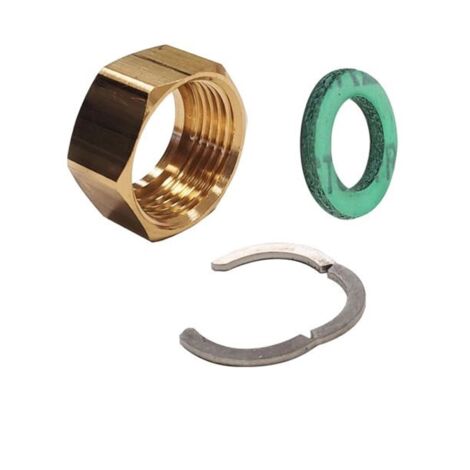 Ecrou tournant femelle laiton pour onduleux inox - Ø 3/4" - 16mm