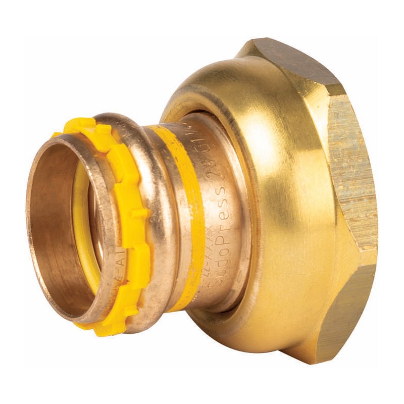 Aalberts - Raccord gaz écrou tournant et à sertir - vsh SudoPress - aips - ff diamètre 28 x 1 1/4