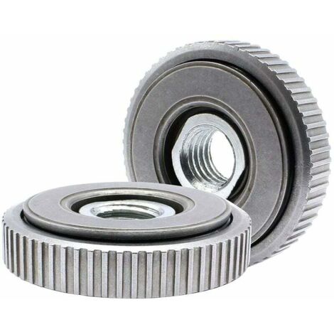 Ecrous à dégagement rapide SDS Clic M14 pour meuleuses d'angle AEG, Black & Decker, Dewalt, Flex, Hitachi, Metabo, Makit   Lot de 2