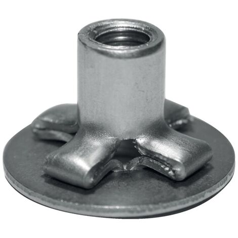 Écrous à sertir multi-serrage acier Gofix Étoilé Acpe étoilé en partie arrière tête plate filetage M8 boîte 100 pièces - DEGOMETAL