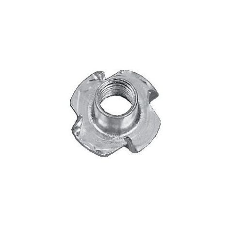 Écrous à frapper acier zingué blanc, diamètre 10 mm, sachet de 100 écrous