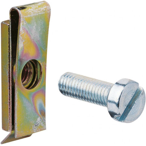 Ecrous-clips et vis M5 pour platine perforée quadro et beha-set (UC969)