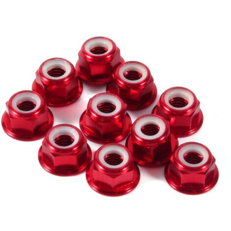 Écrous de blocage métalliques écrous autobloquants insert en nylon bride en aluminium M2 M3 M4 M5 lot de 10 pièces pour l'industrie