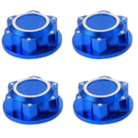 Écrous de roue hexagonaux 24 mm bleus pour voiture RC Arrma 1/5 Kraton 8S Outcast 8S